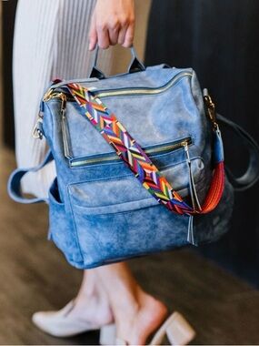 Brielle Sky Blue Convertible Bag